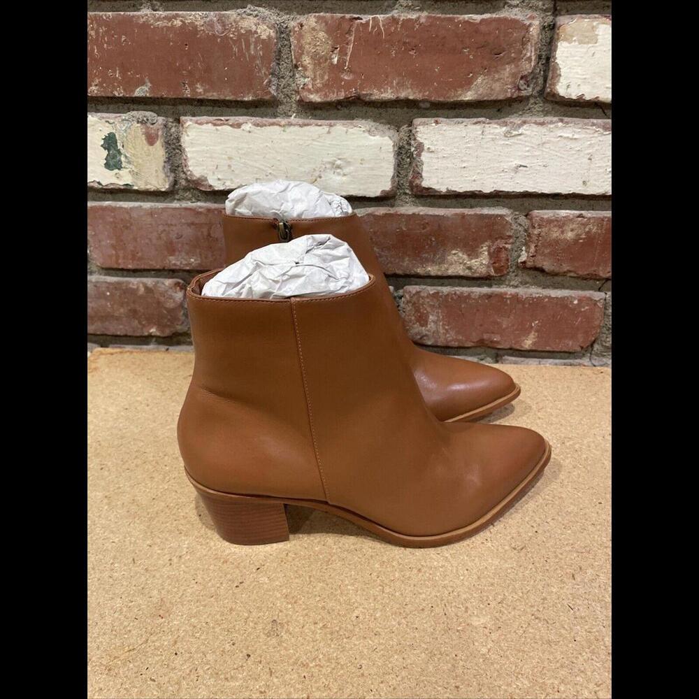 Anthropologie Able Nikki Brown Ankle Boots New - Picture 10 of 12